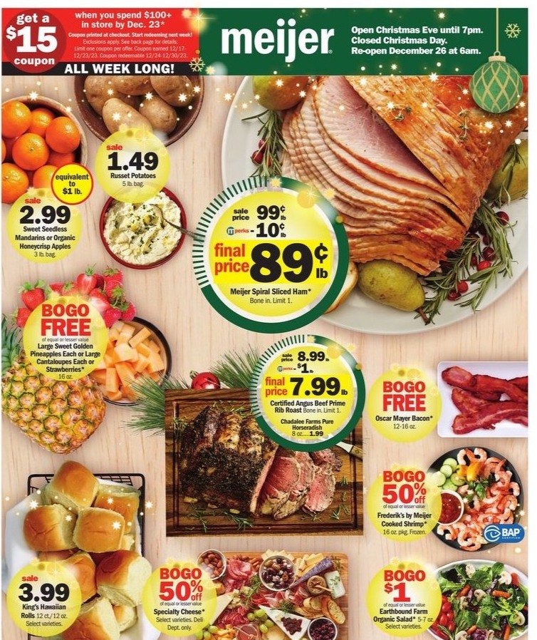 Meijer Christmas Sale Dec 17 – 24, 2023