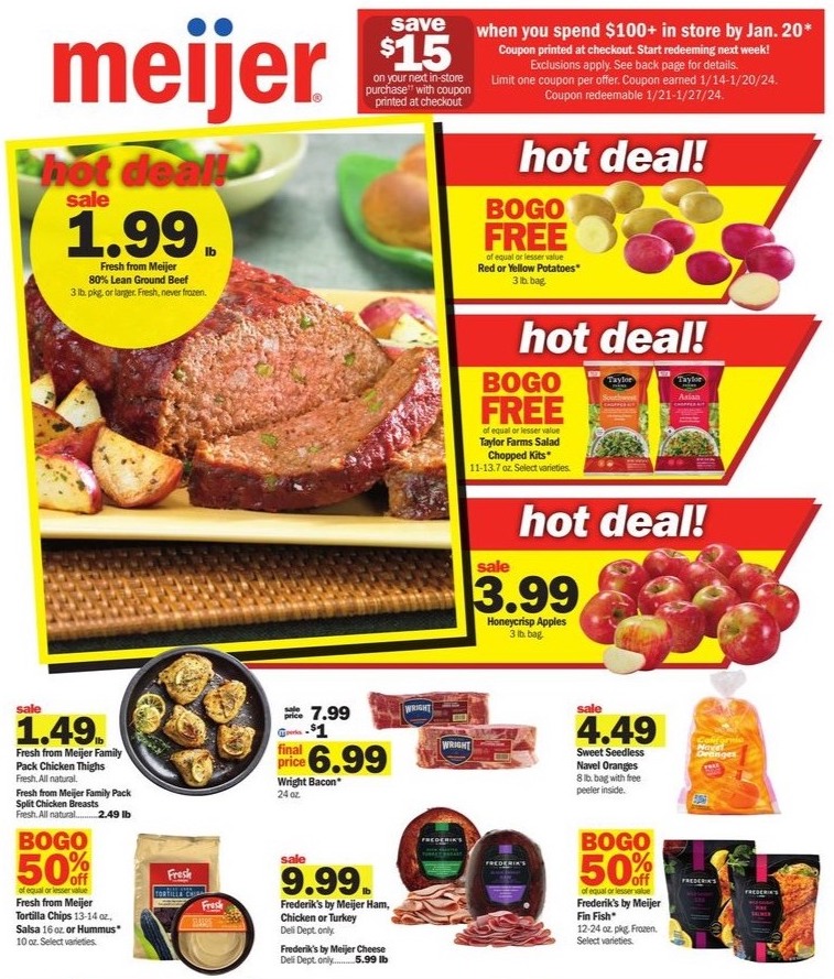 Meijer Weekly Ad Hot Deals 1/14 – 1/20, 2024