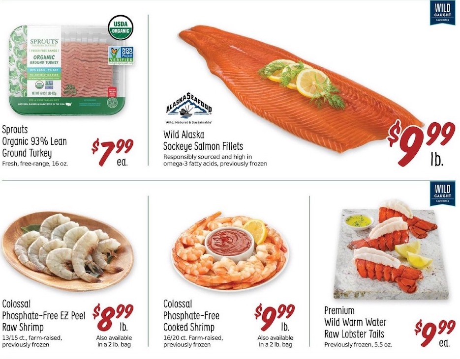 Sprouts Salmon and Seafood Deals