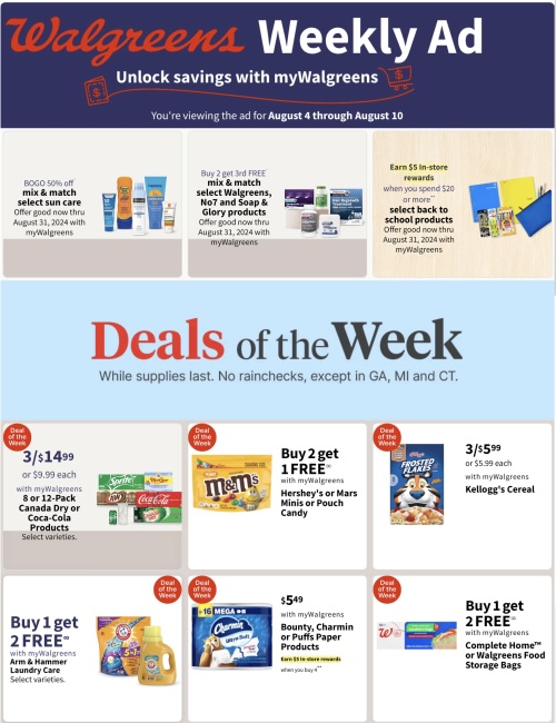 Walgreens Weekly Ad Aug 4 10 2024