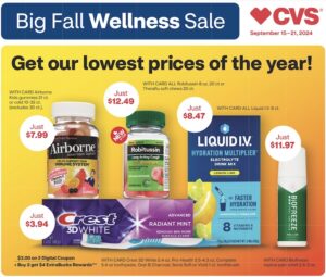 CVS Cold & Flu Sale Weekly Ad Sep 15 – 21, 2024