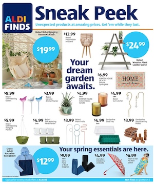 ALDI Finds Spring Sale Mar 2025