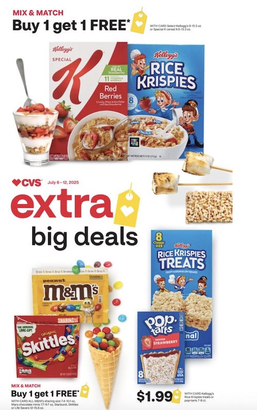 CVS Weekly Ad Jul 6 – 12, 2025: Extra Big Deals on Cereal