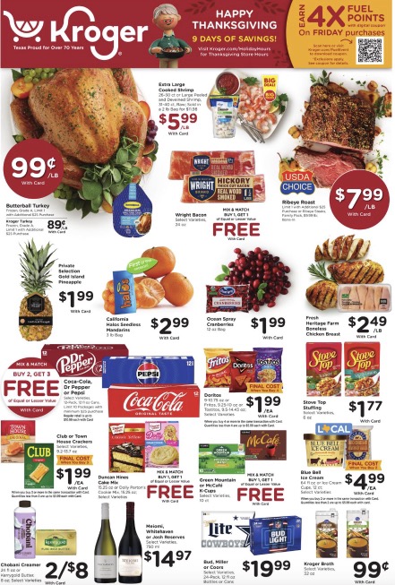 The Best Thanksgiving Weekly Ads 2025 2 Kroger Thanksgiving Sale 2025