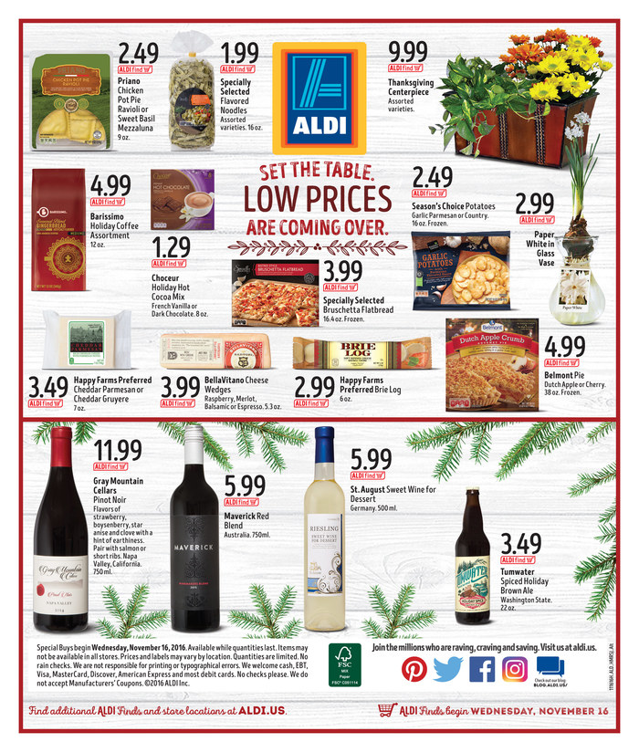 ALDI Weekly Ad Nov 16 2016 Thanksgiving page 4