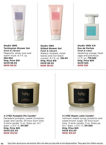Avon Catalog page 62