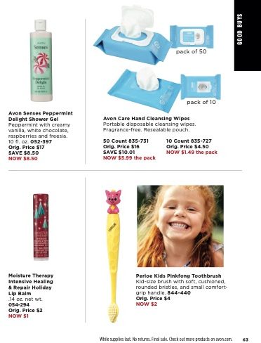 Avon Catalog page 63
