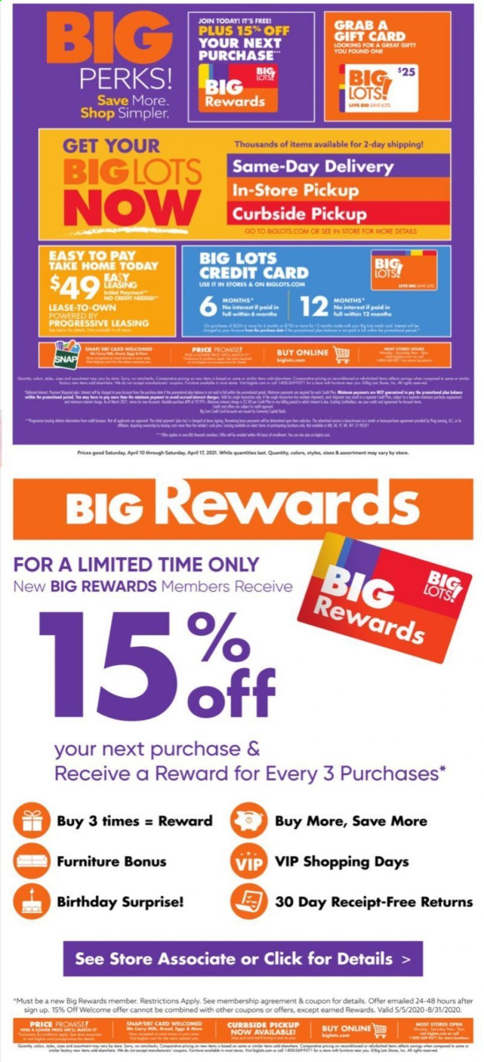 Big Lots Ad page 9