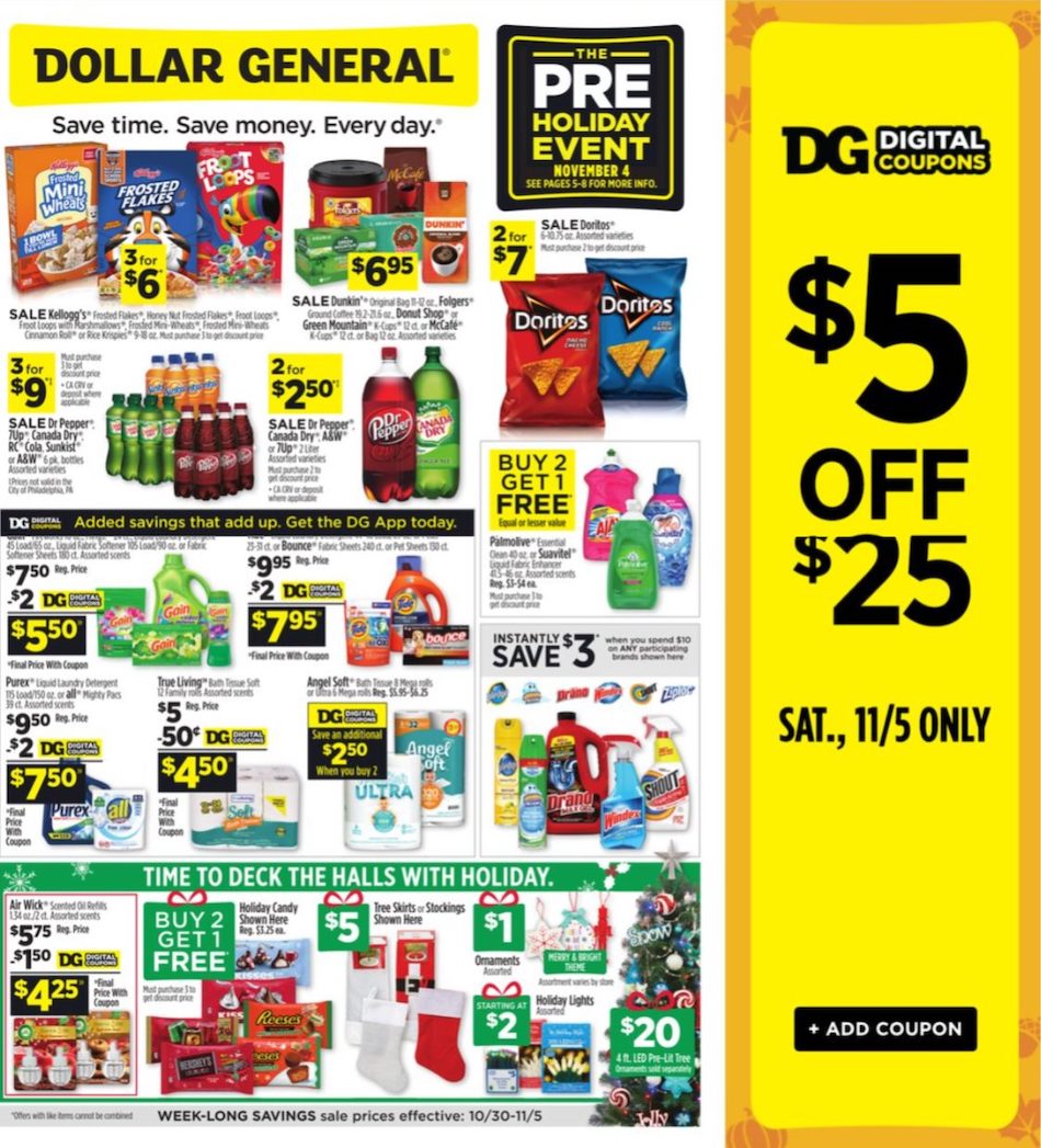 Dollar General Weekly Ad Oct 30 - Nov 5, 2022 | WeeklyAds2