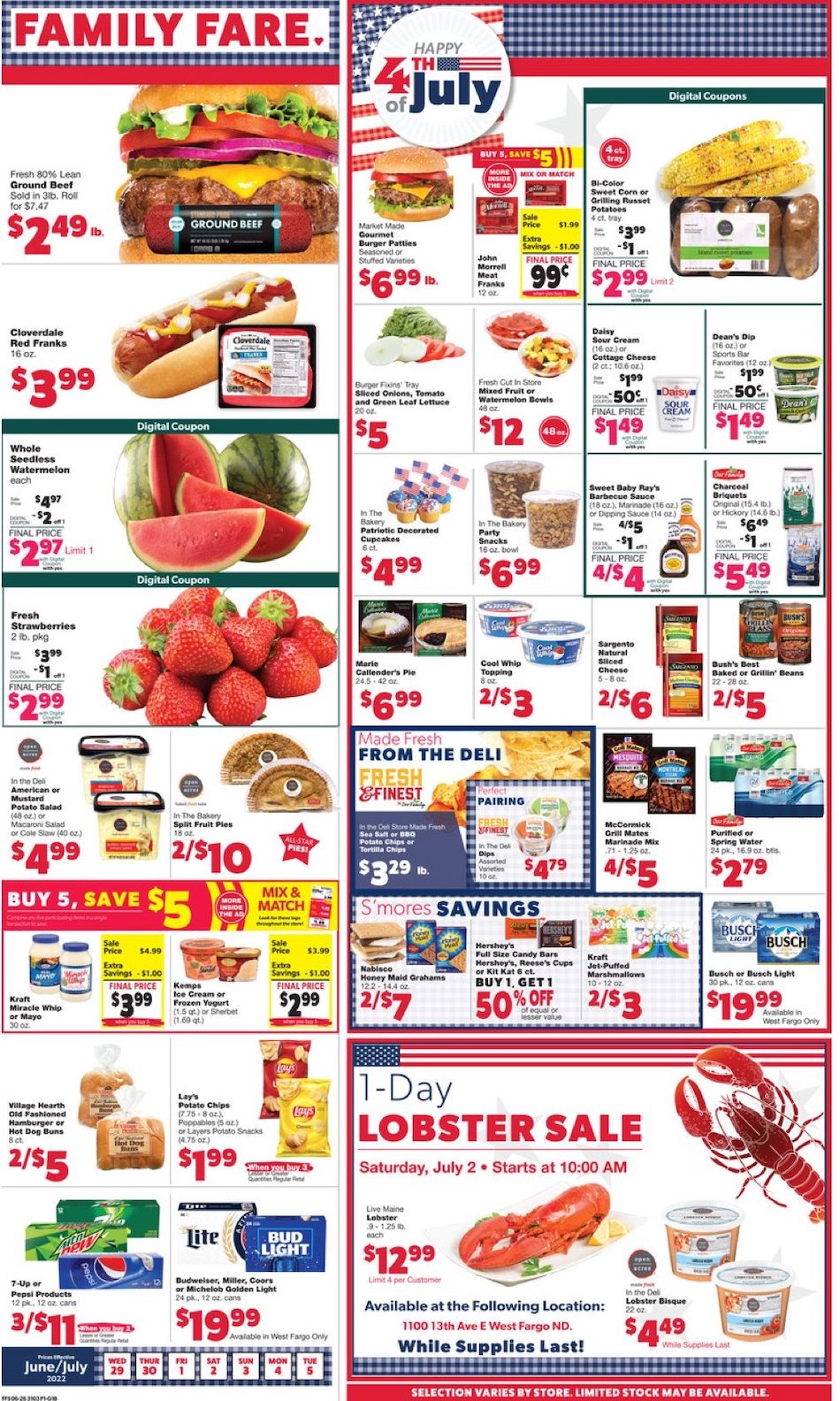 Family Fare Ad