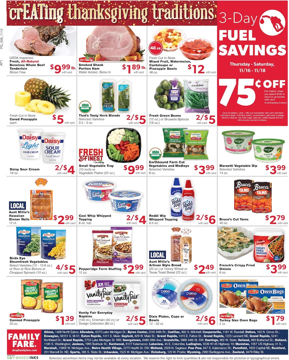 Family Fare Ad