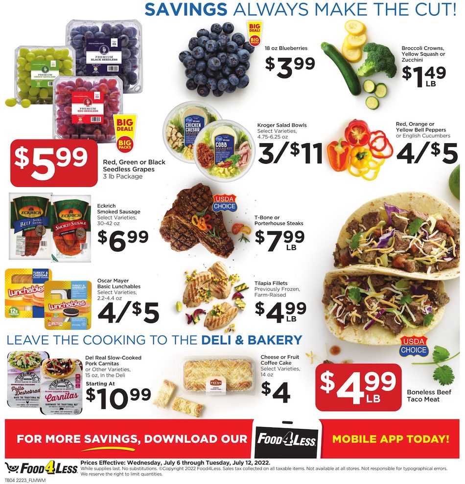Food 4 Less Ad page 6