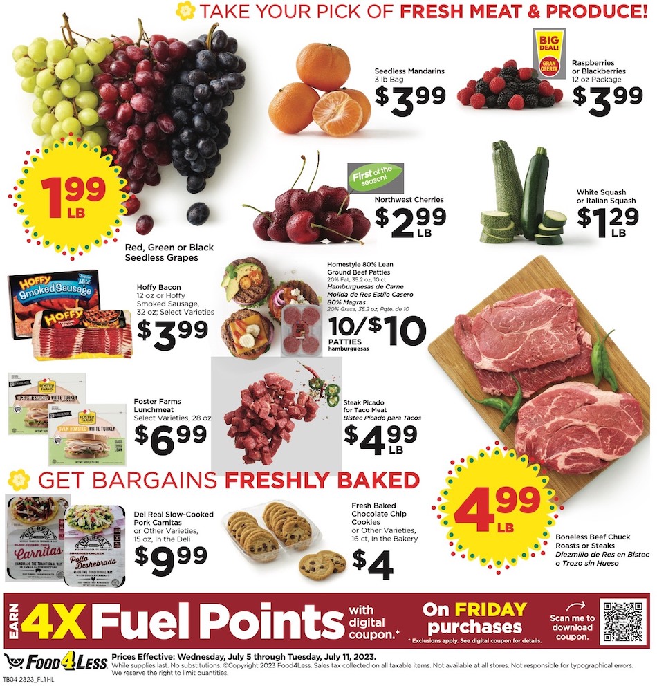 Food 4 Less Ad page 6