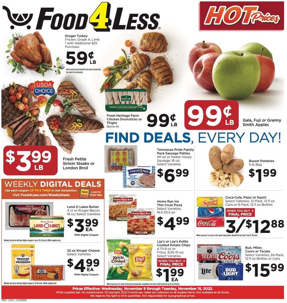 Food 4 Less Ad