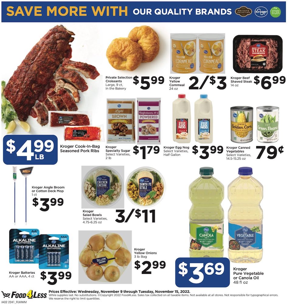 Food 4 Less Ad page 3
