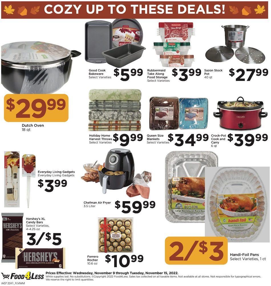 Food 4 Less Ad page 7