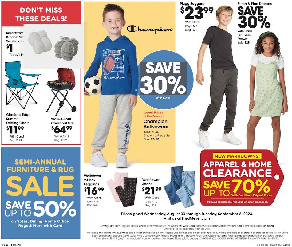 Fred Meyer Ad page 16