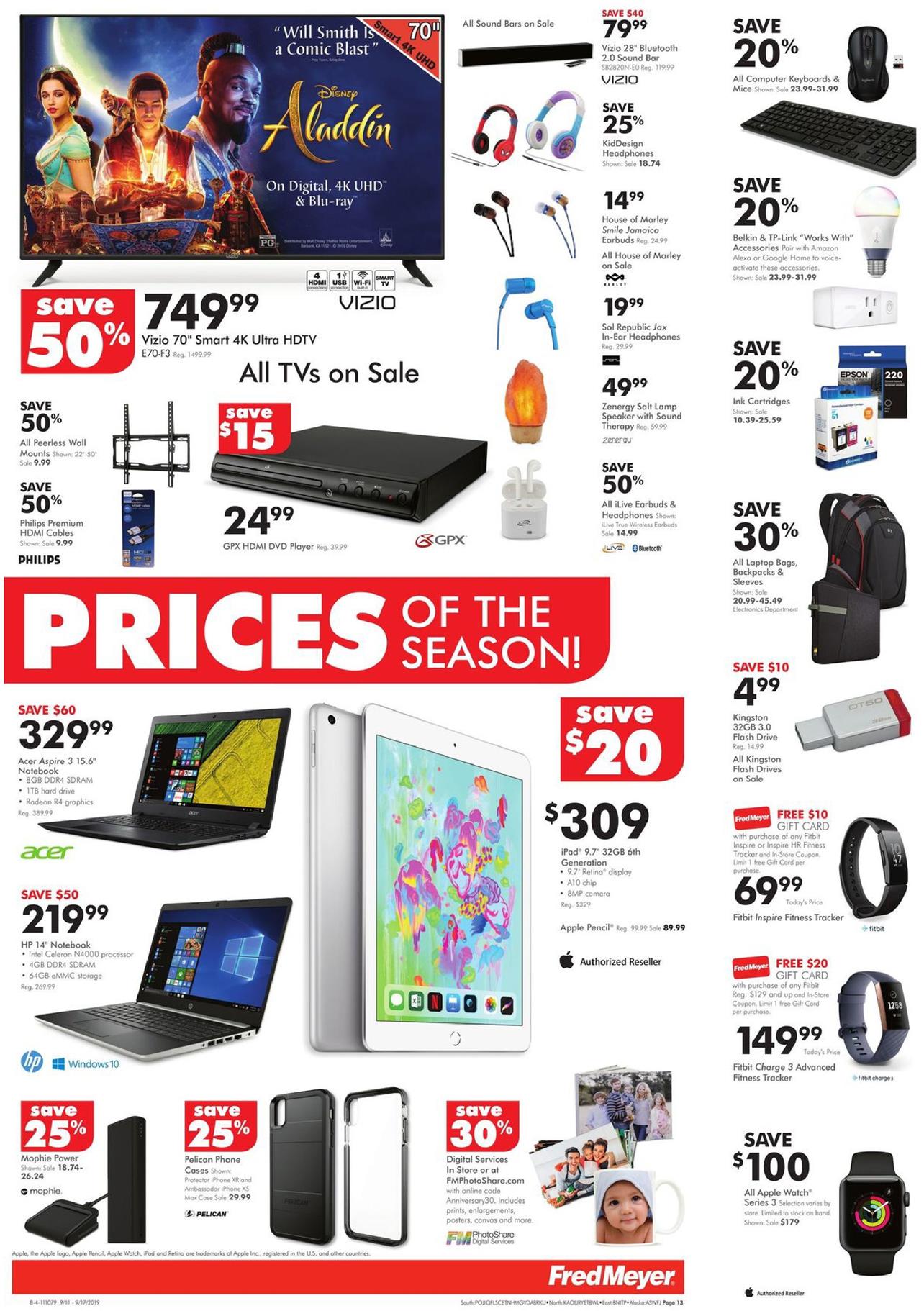 Fred Meyer Ad Sep 11 - 17, 2019 page 13