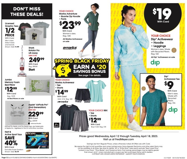 Fred Meyer Ad page 12