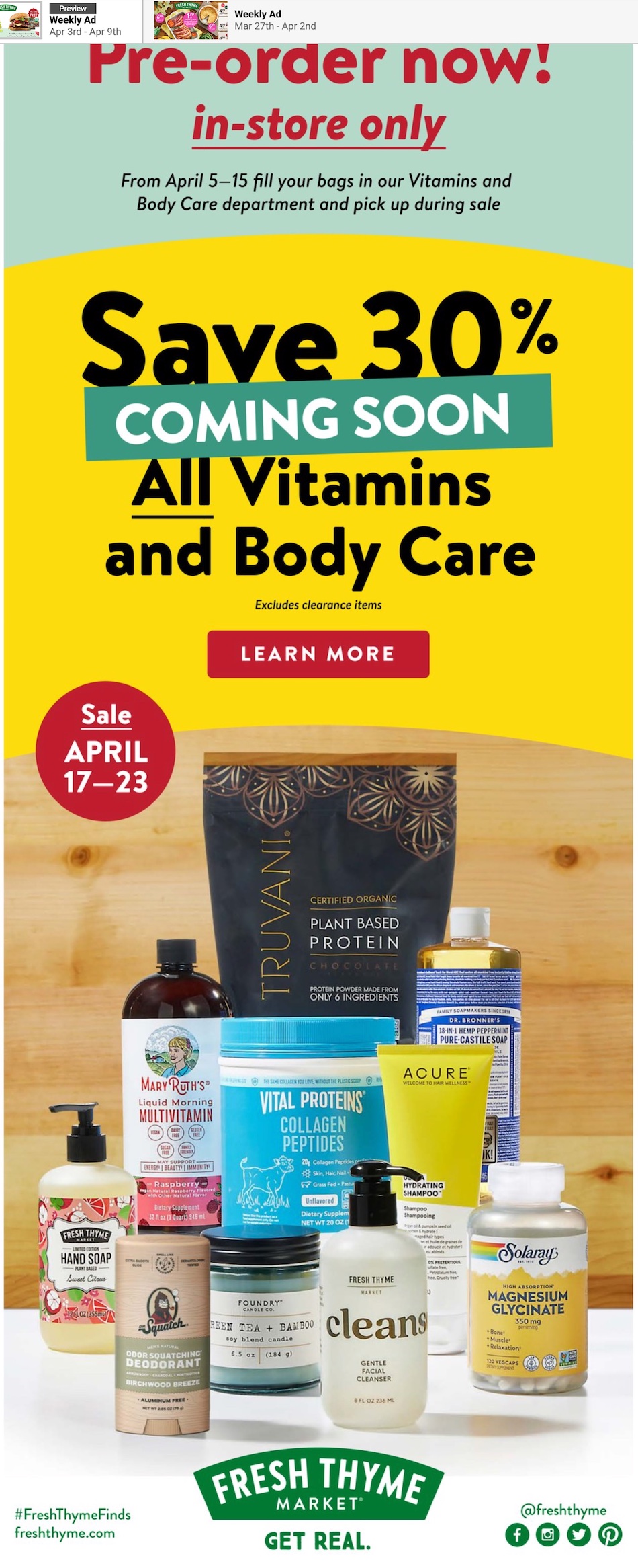 Fresh Thyme Ad page 3