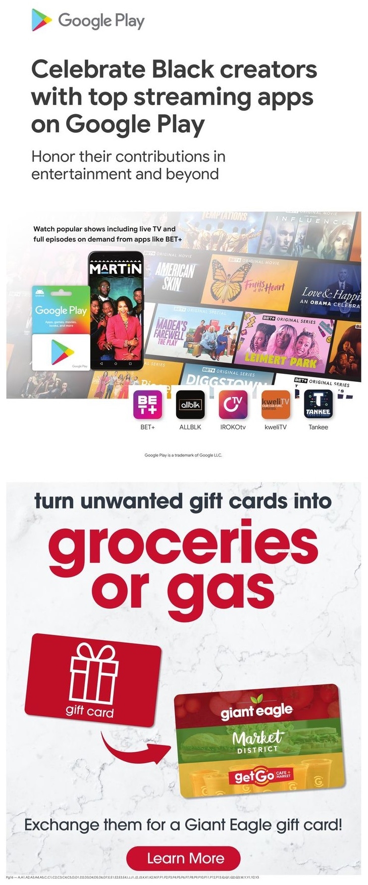 Giant Eagle Ad page 14