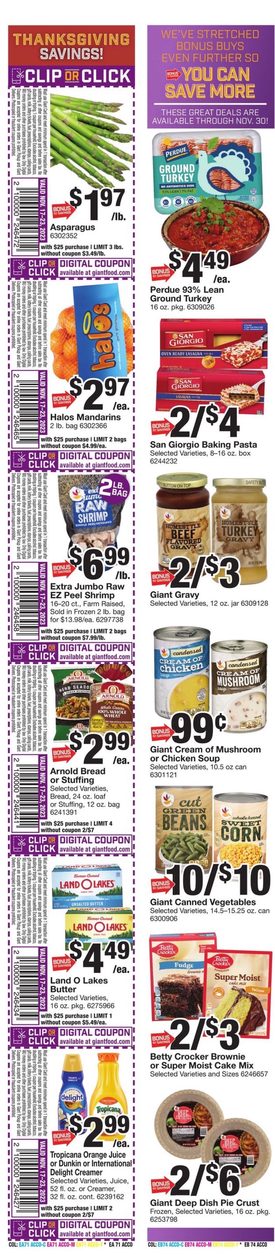 Giant Weekly Ad Thanksgiving Nov 17 - 23, 2023 page 4