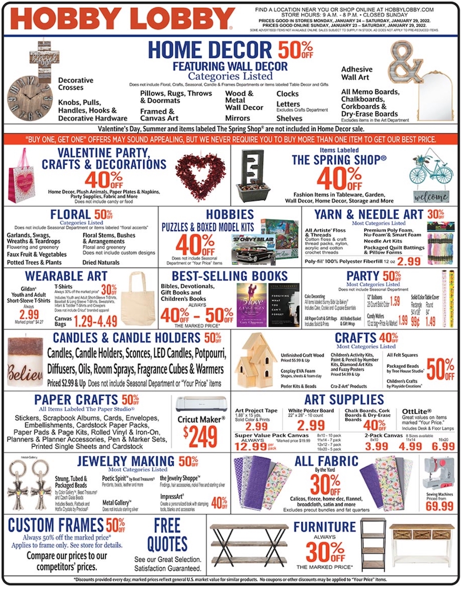 Hobby Lobby Ad