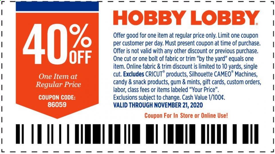 Hobby Lobby Ad