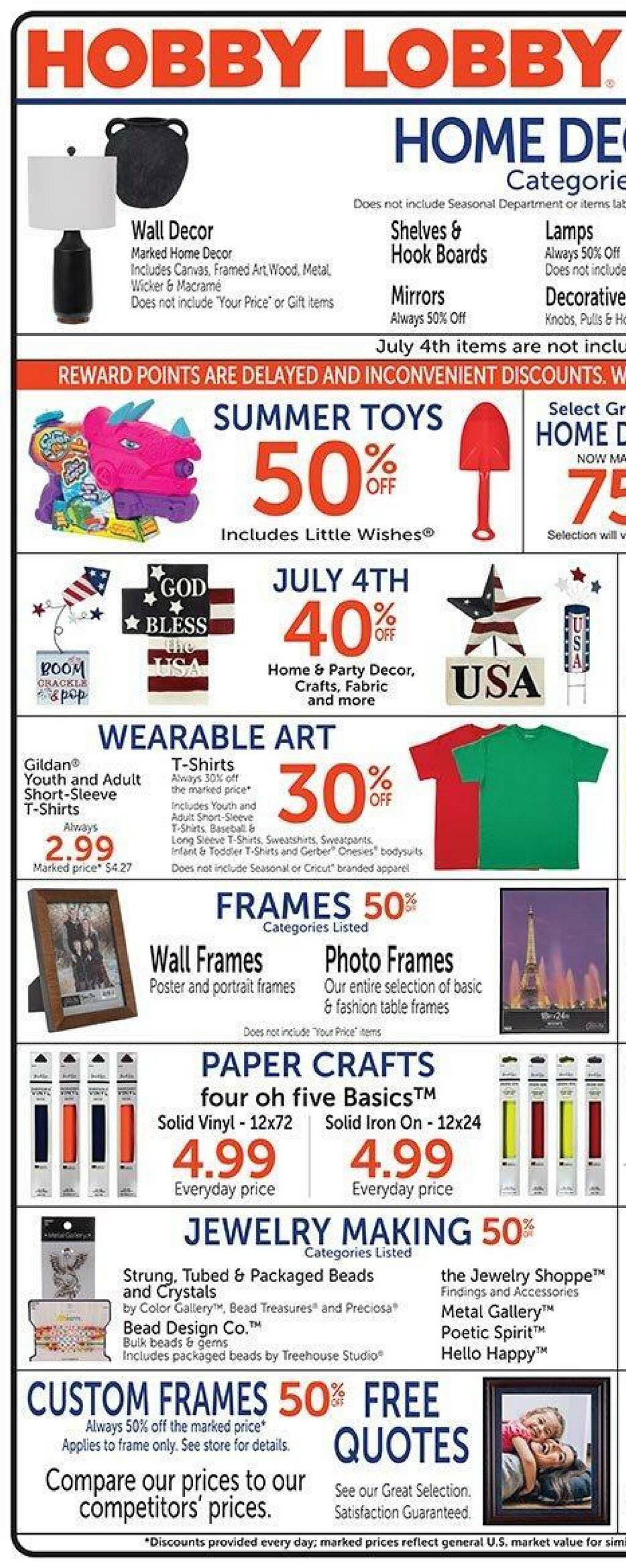 Hobby Lobby Ad