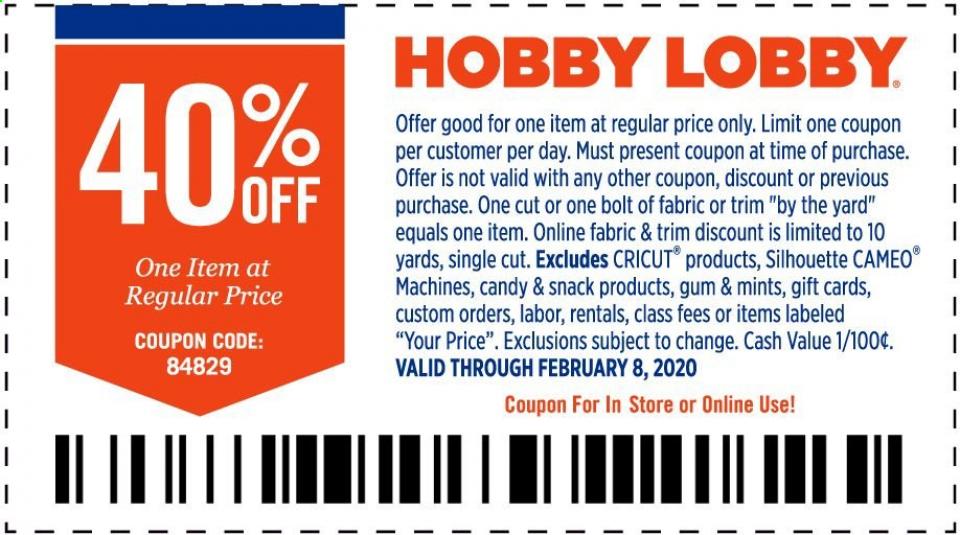 Hobby Lobby Weekly Ad Feb 2 - 8, 2020 page 2