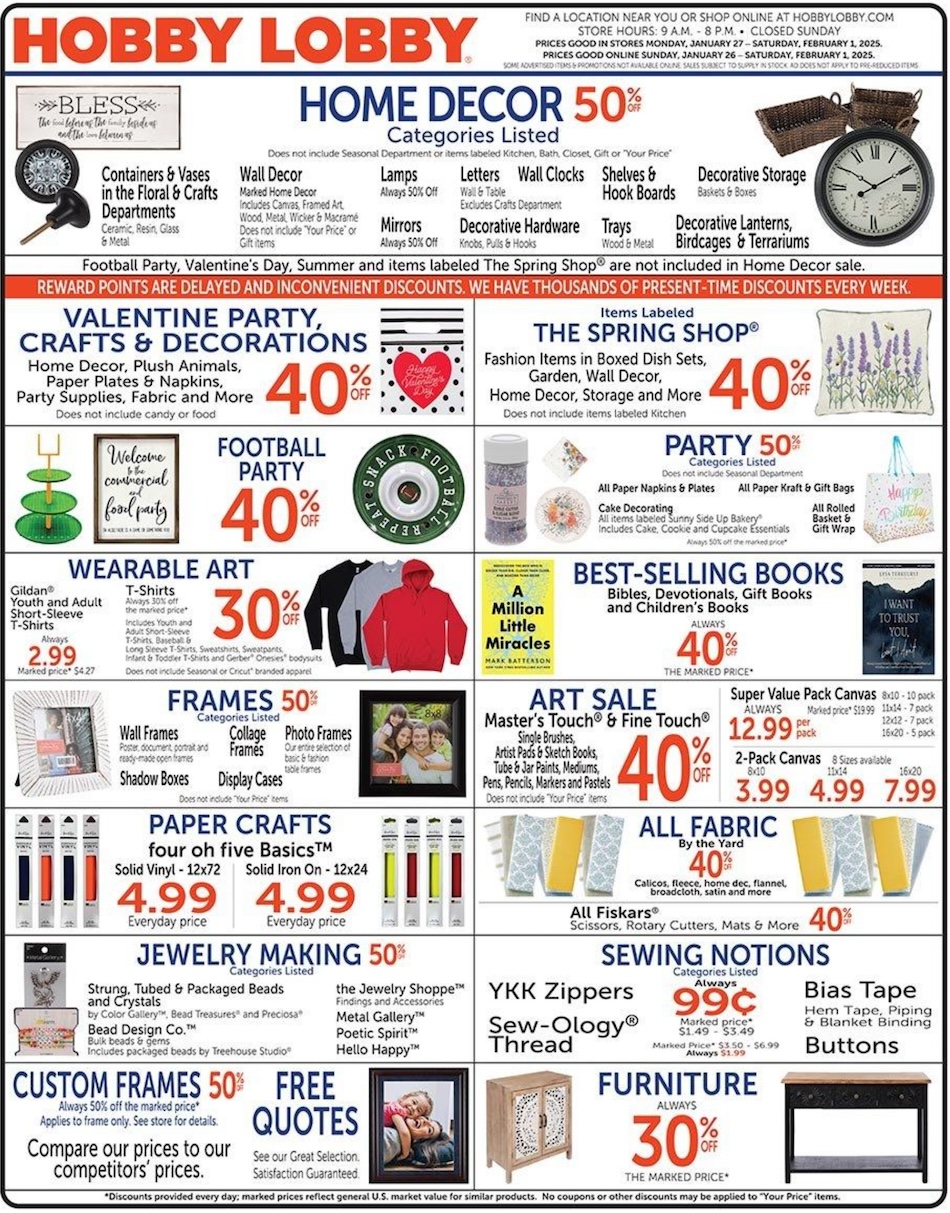 Hobby Lobby Ad