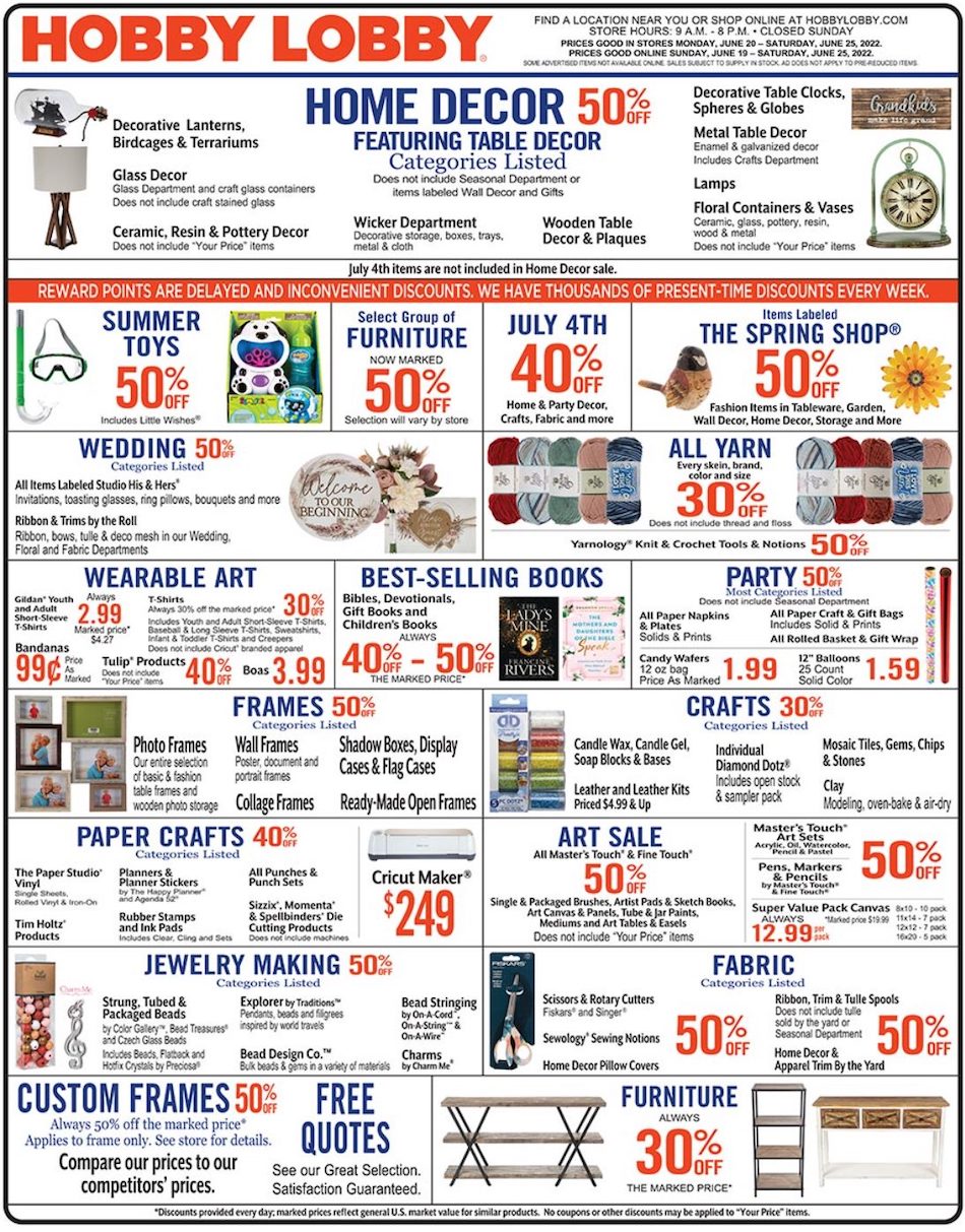 Hobby Lobby Ad