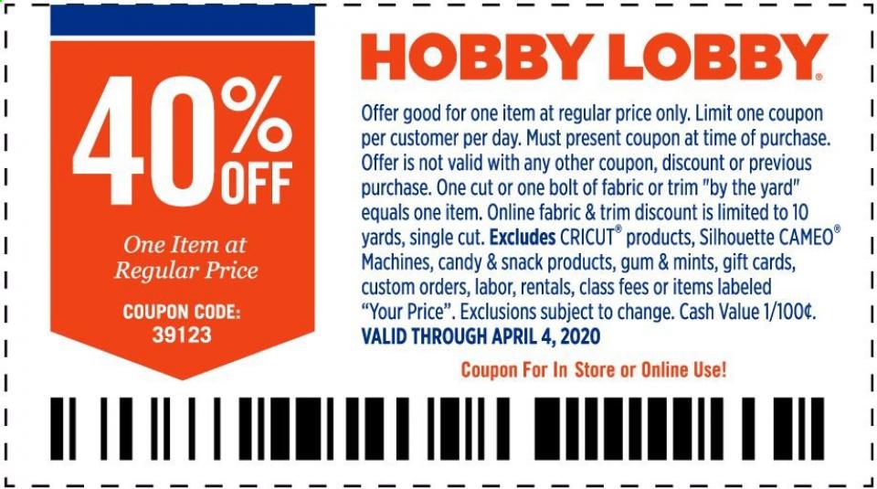 Hobby Lobby Ad