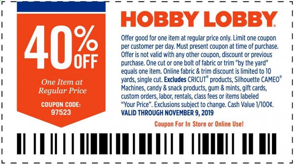 Hobby Lobby Ad