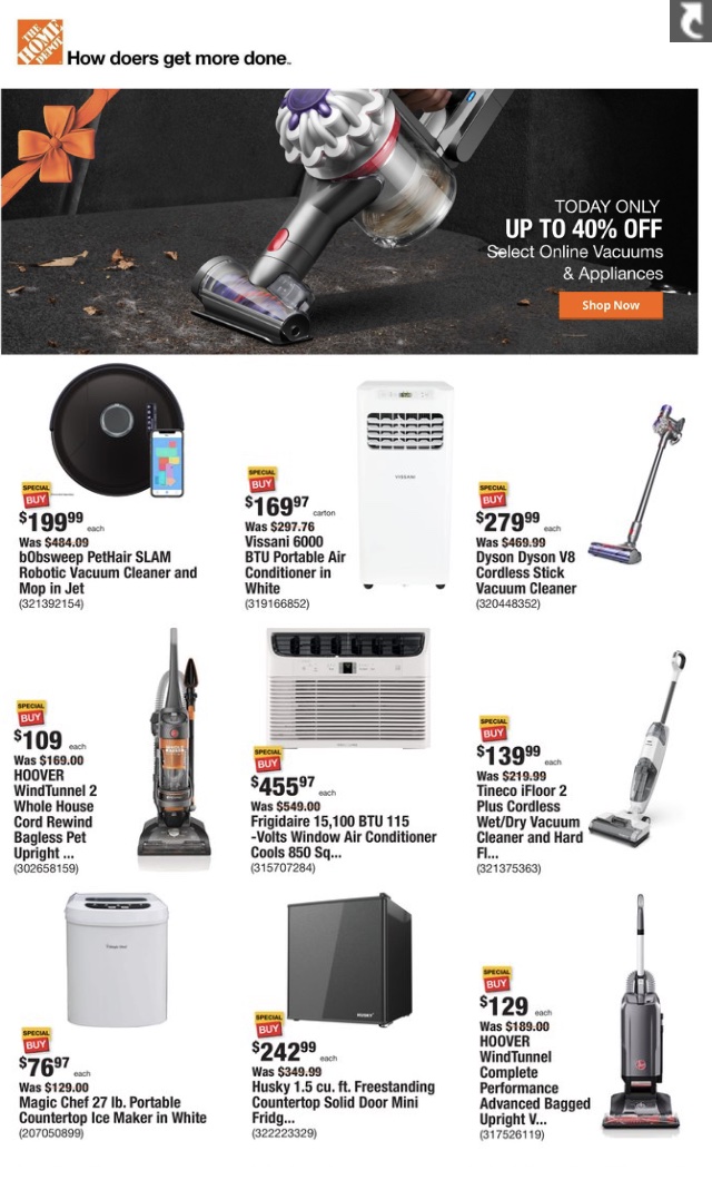 Home Depot Ad
