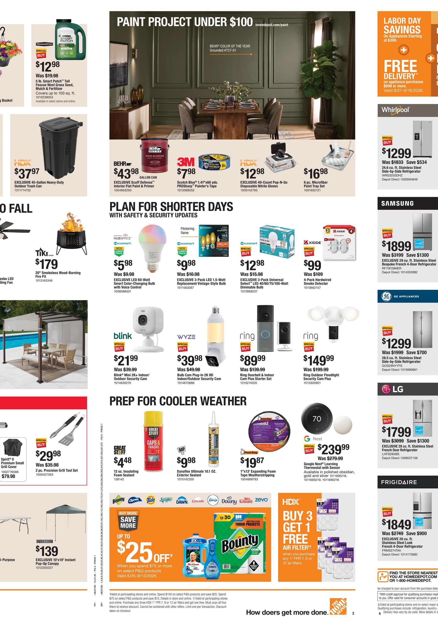 Home Depot Labor Day Savings August 27 - September 9, 2026 page 2