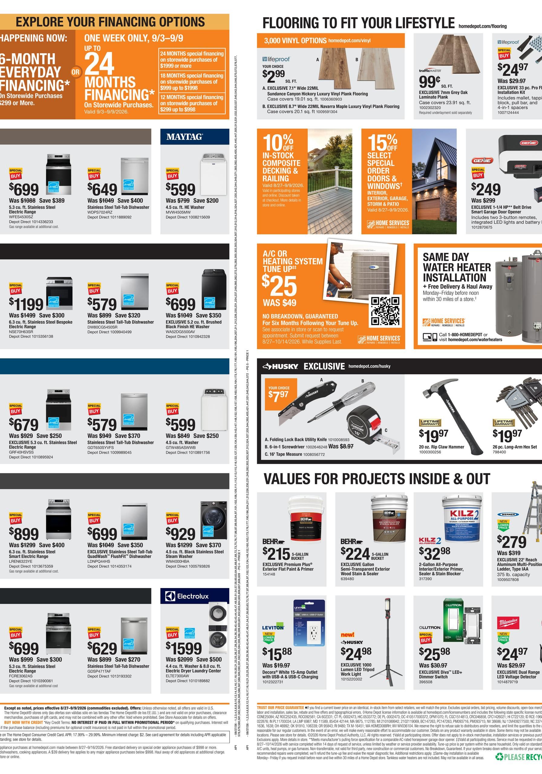 Home Depot Labor Day Savings August 27 - September 9, 2026 page 3