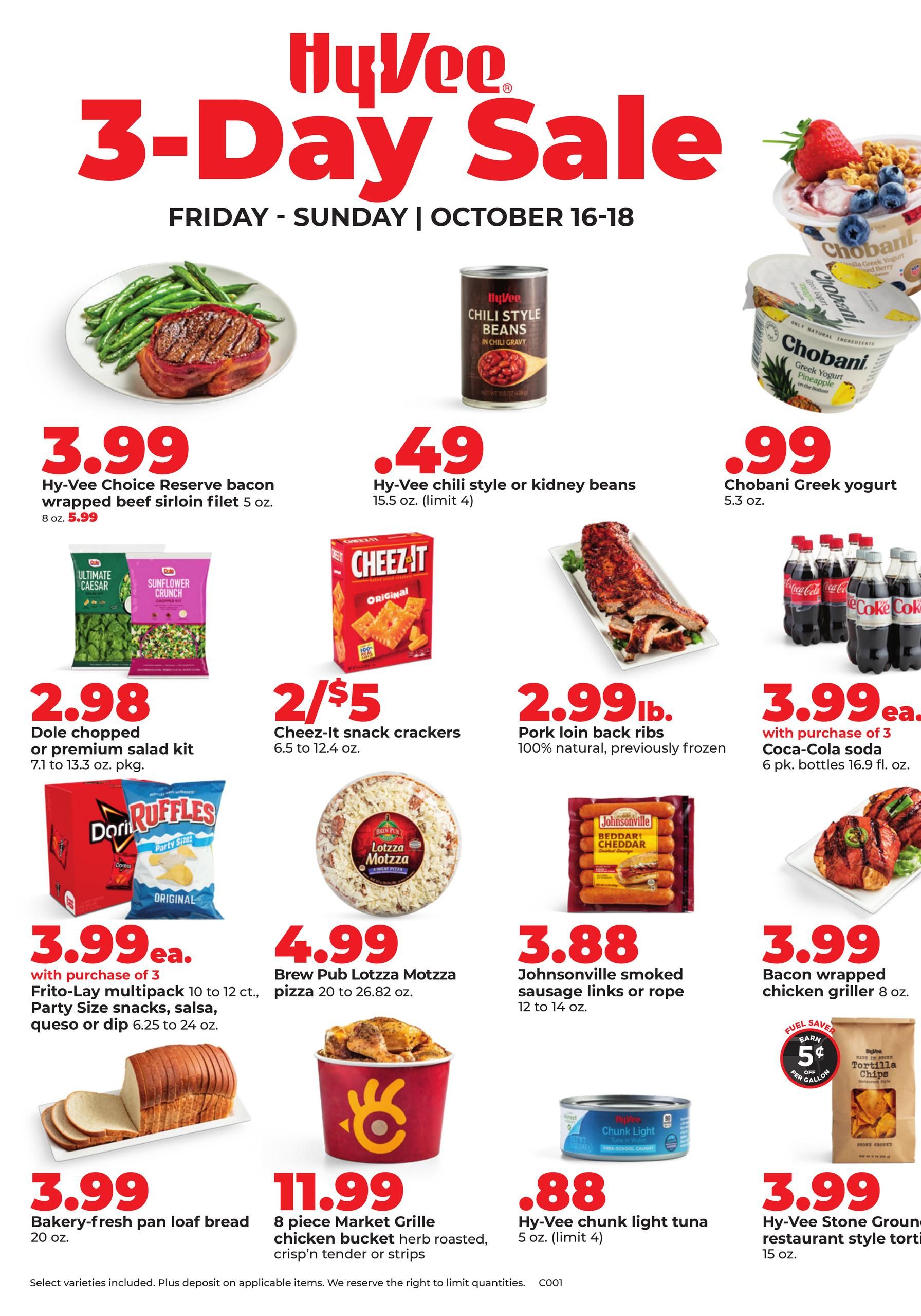 Vee Ad Hy-Vee 3-Day Sale October 16–18, 2026 | WeeklyAds2