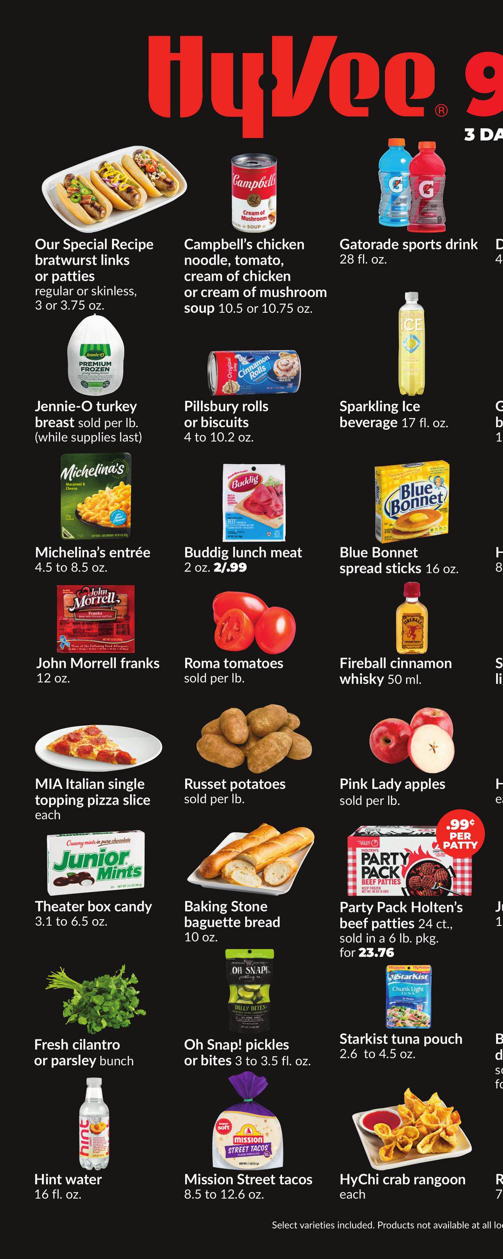 Vee Ad Hy-vee Ad 3 Day Sale - 99 Cent September 26–28, 2025 | WeeklyAds2