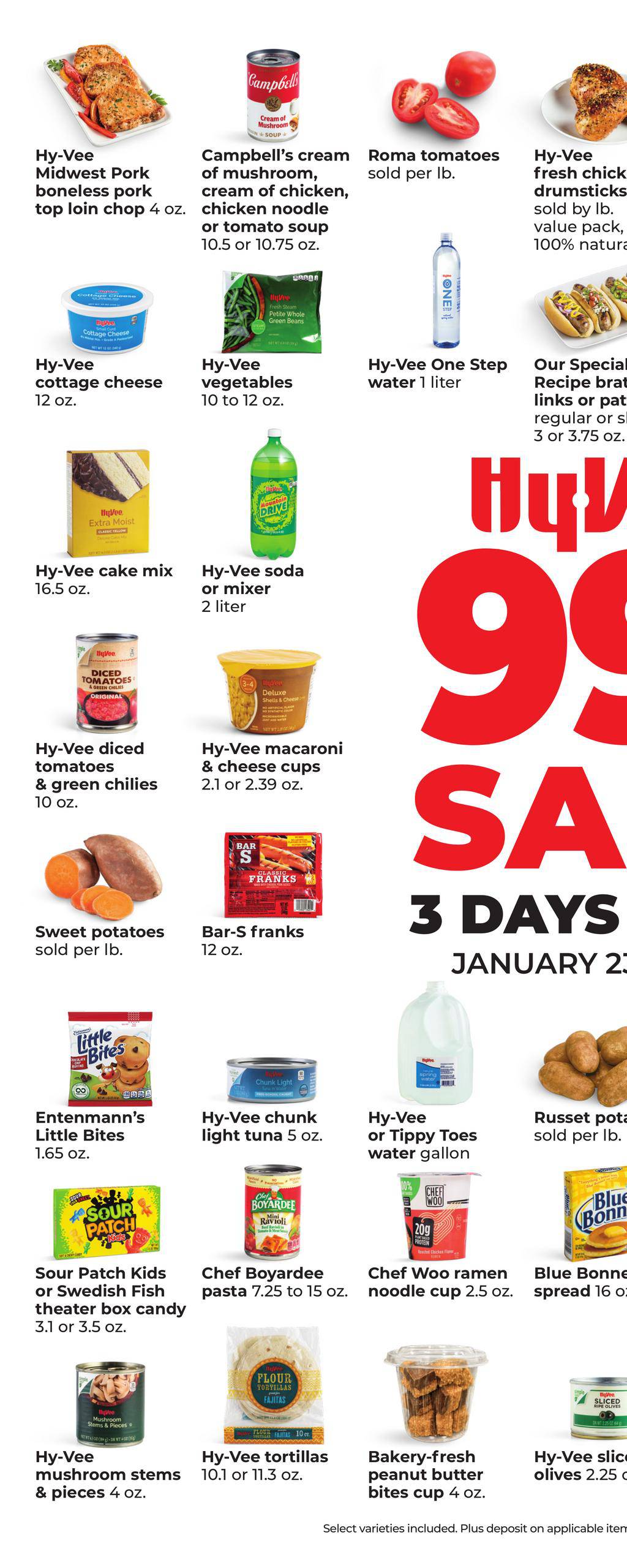 Vee Ad Hy-vee Ad 99 Cent Sale! January 23 - 25, 2026 | WeeklyAds2