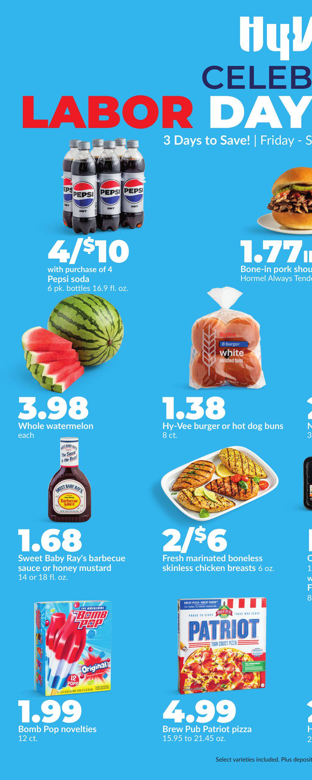 Vee Ad Hy-vee Ad Celebrate Labor Day Weekend August 29 - 31, 2025 | WeeklyAds2
