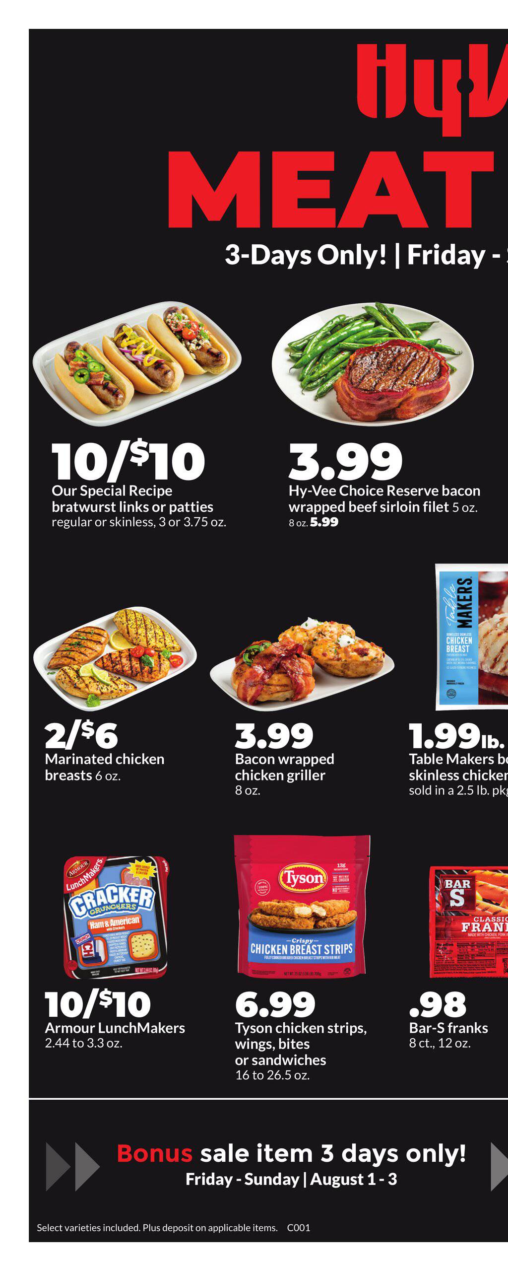 Vee Ad Hy-vee Ad Meat Sale! August 1 - 3, 2025 | WeeklyAds2