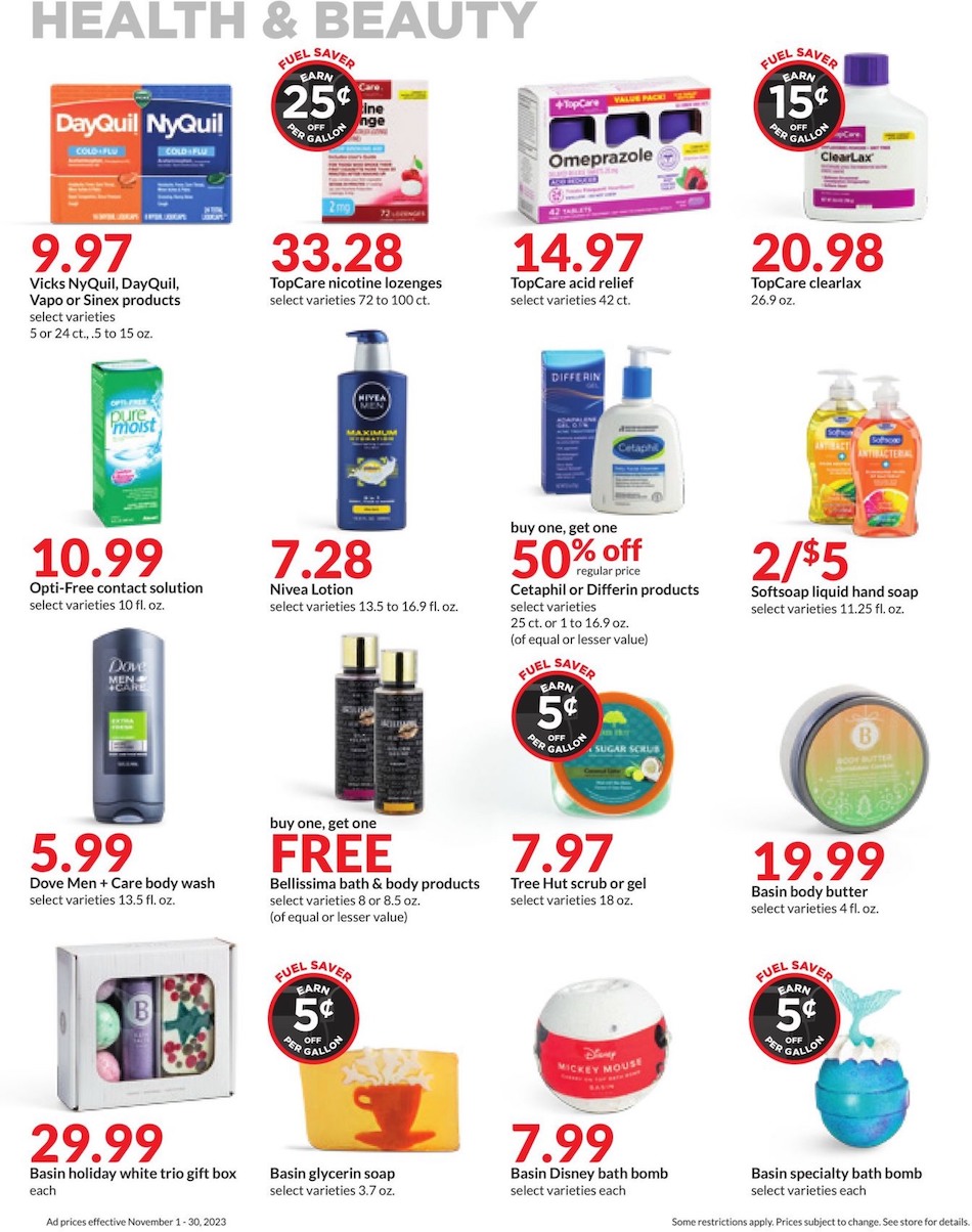 Hy-Vee Holiday Ad November 2023 page 14