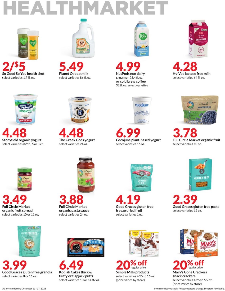 Hy-Vee Weekly Ad Dec 11 - 17, 2023 page 20