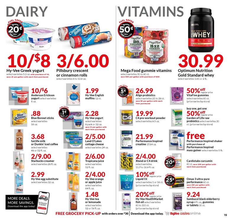 Hy-vee Ad page 19