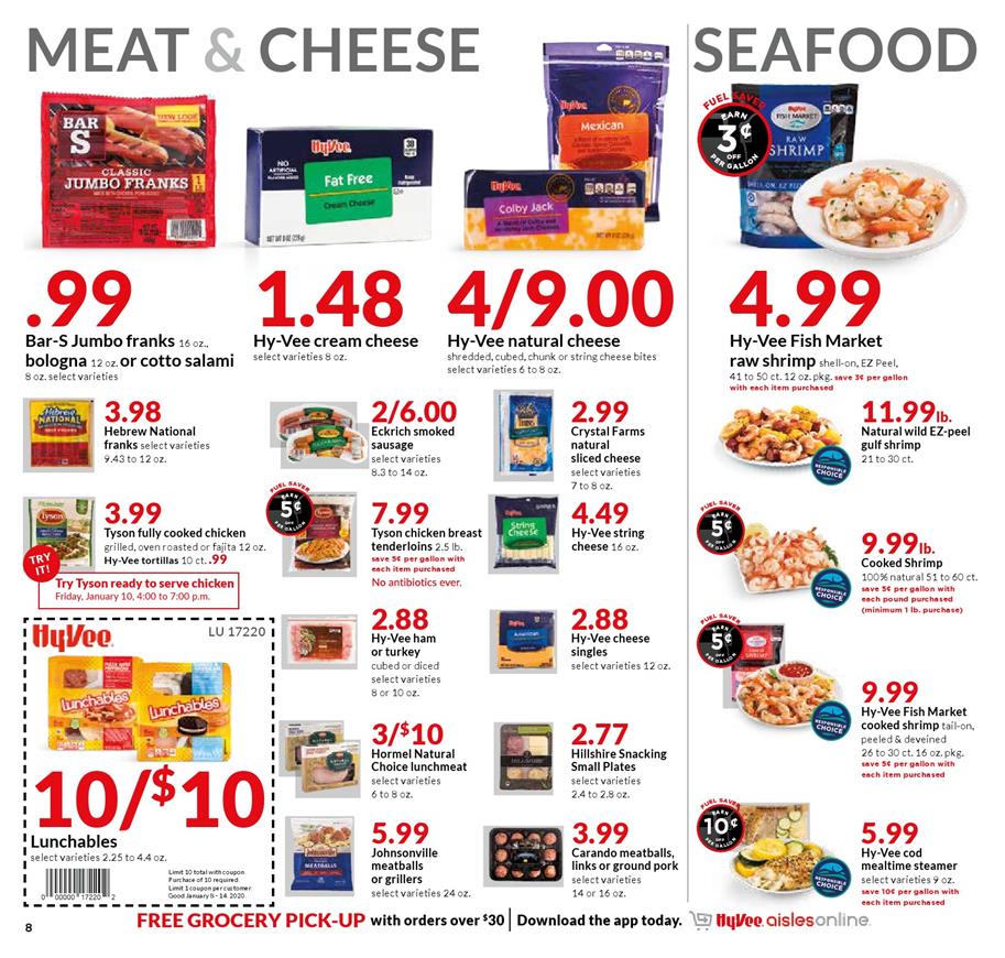 Hyvee Weekly Ad Jan 8 - 14, 2020 page 8
