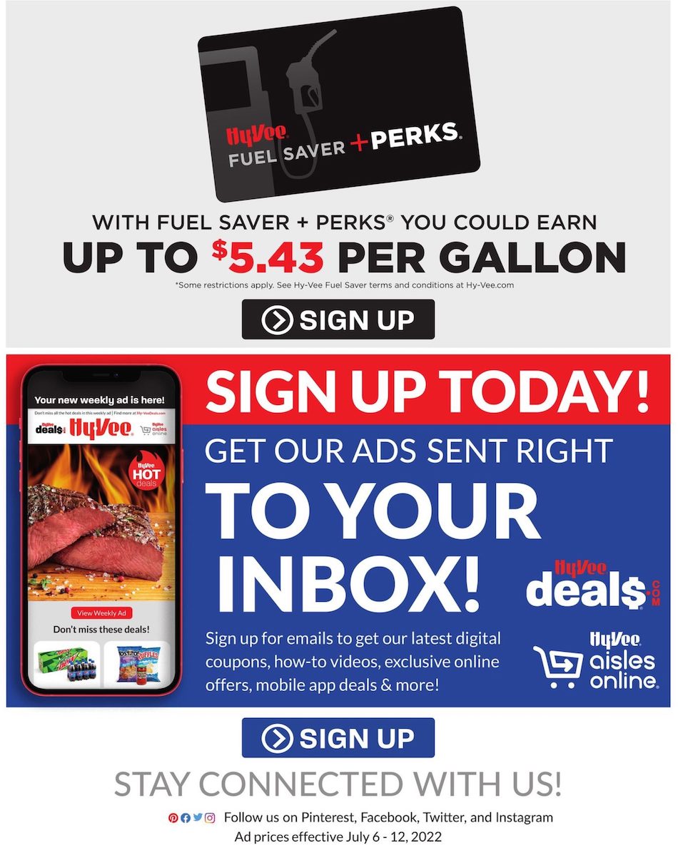Hy-vee Ad