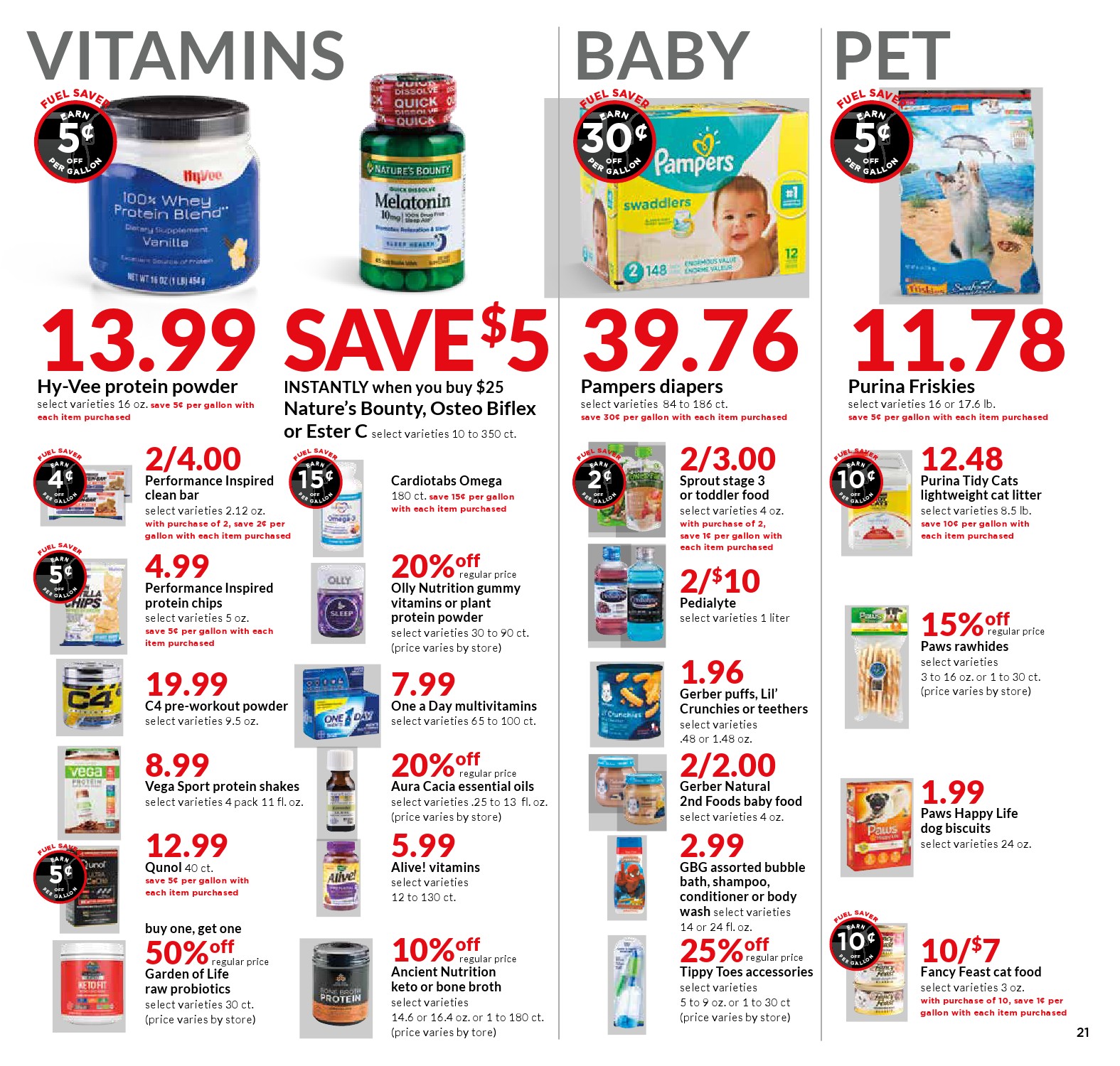 Hy-vee Ad page 21