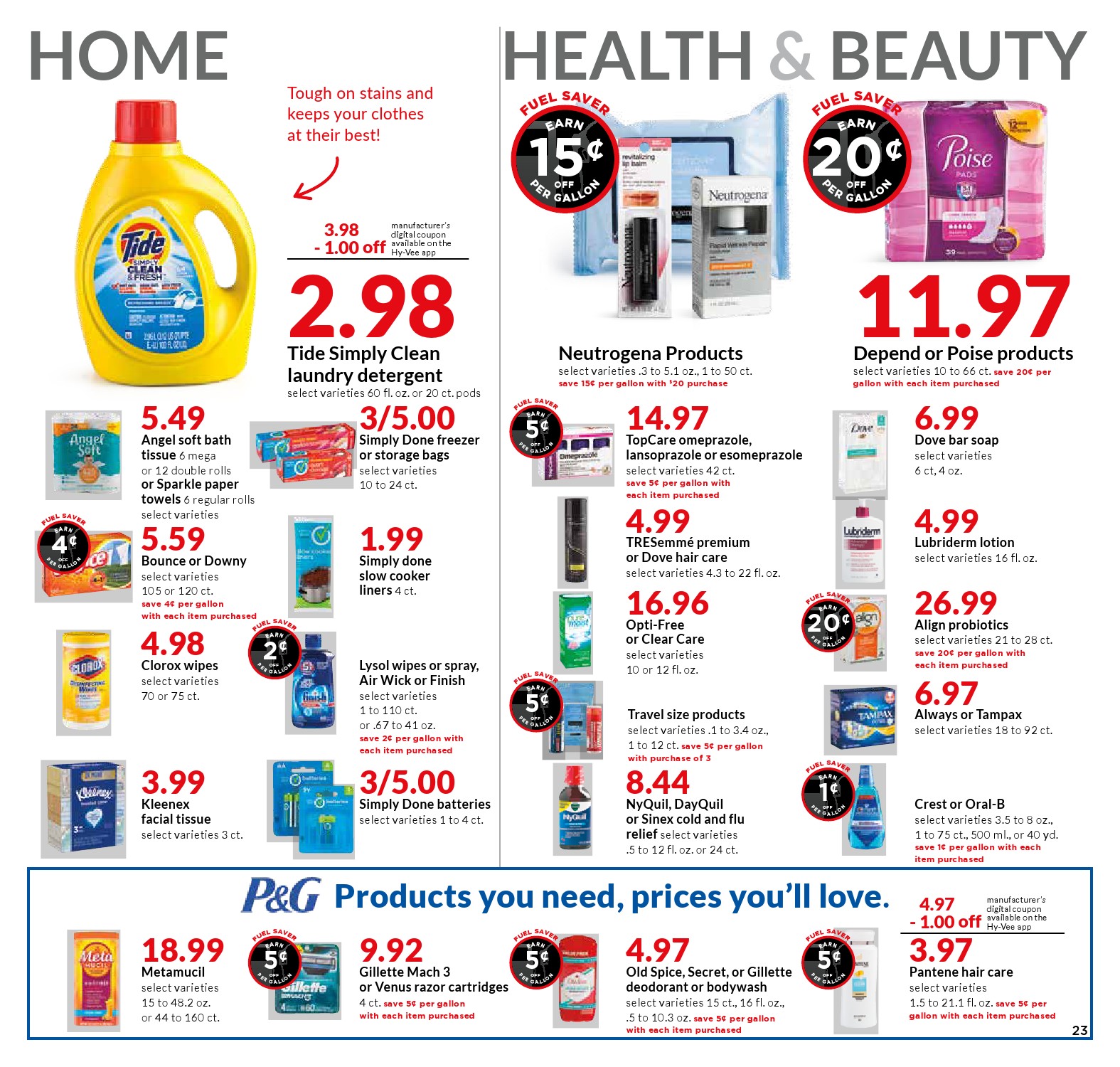 Hy-vee Ad page 23
