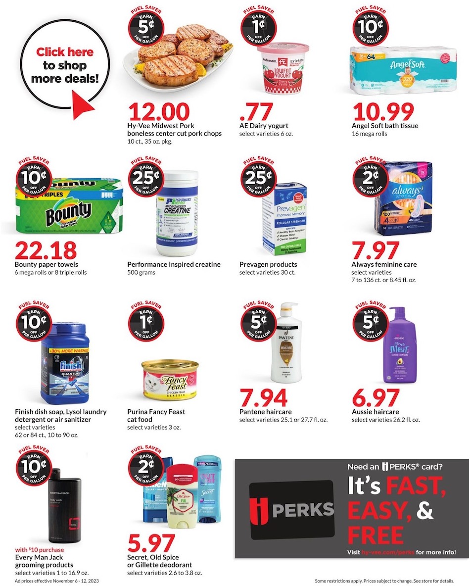 Hy-Vee Weekly Ad Nov 6 - 12, 2023 page 12
